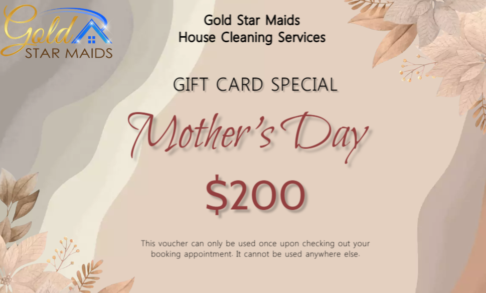 Give Your Mom a House Cleaning Gift Certificate